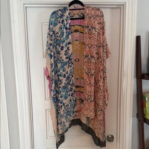 Colorful Floral Kimono Cardigan